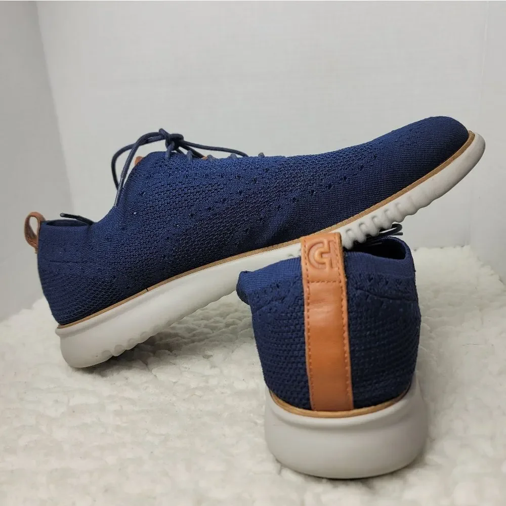 Cole Haan 2.Zerogrand Mens Oxford Shoes Size 15 Navy Stitchlite Wingtip C27562